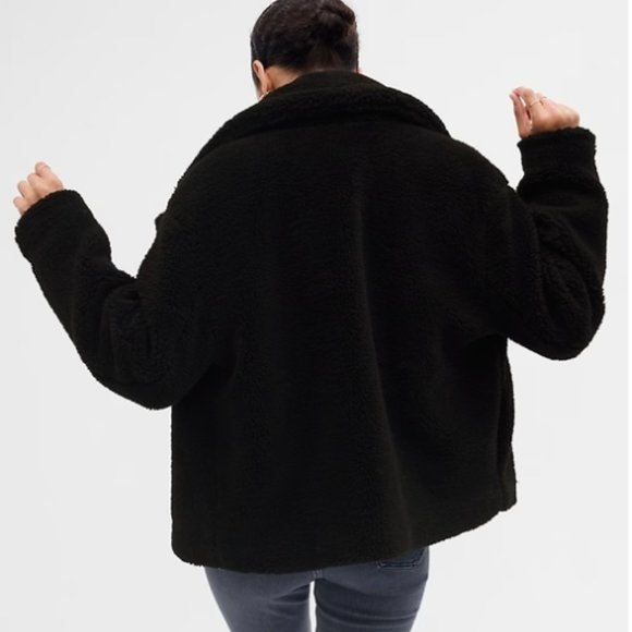 NWT GAP Relaxed Sherpa Moto Jacket - size XL - Picture 2 of 3